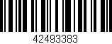 Código de barras (EAN, GTIN, SKU, ISBN): '42493383'