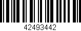 Código de barras (EAN, GTIN, SKU, ISBN): '42493442'
