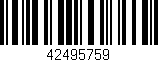 Código de barras (EAN, GTIN, SKU, ISBN): '42495759'