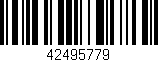 Código de barras (EAN, GTIN, SKU, ISBN): '42495779'