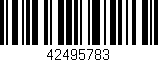 Código de barras (EAN, GTIN, SKU, ISBN): '42495783'