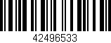 Código de barras (EAN, GTIN, SKU, ISBN): '42496533'