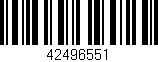 Código de barras (EAN, GTIN, SKU, ISBN): '42496551'