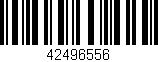 Código de barras (EAN, GTIN, SKU, ISBN): '42496556'