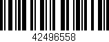 Código de barras (EAN, GTIN, SKU, ISBN): '42496558'