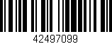 Código de barras (EAN, GTIN, SKU, ISBN): '42497099'