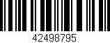 Código de barras (EAN, GTIN, SKU, ISBN): '42498795'