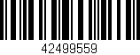 Código de barras (EAN, GTIN, SKU, ISBN): '42499559'