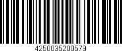Código de barras (EAN, GTIN, SKU, ISBN): '4250035200579'