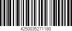 Código de barras (EAN, GTIN, SKU, ISBN): '4250035271180'