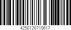 Código de barras (EAN, GTIN, SKU, ISBN): '4250120710617'