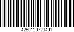 Código de barras (EAN, GTIN, SKU, ISBN): '4250120720401'