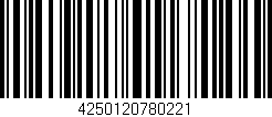 Código de barras (EAN, GTIN, SKU, ISBN): '4250120780221'