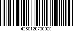 Código de barras (EAN, GTIN, SKU, ISBN): '4250120780320'