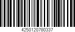Código de barras (EAN, GTIN, SKU, ISBN): '4250120780337'