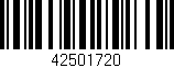 Código de barras (EAN, GTIN, SKU, ISBN): '42501720'