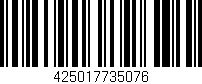 Código de barras (EAN, GTIN, SKU, ISBN): '425017735076'