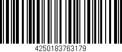 Código de barras (EAN, GTIN, SKU, ISBN): '4250183763179'
