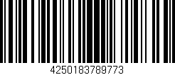 Código de barras (EAN, GTIN, SKU, ISBN): '4250183789773'