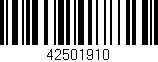 Código de barras (EAN, GTIN, SKU, ISBN): '42501910'