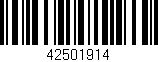 Código de barras (EAN, GTIN, SKU, ISBN): '42501914'