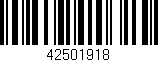 Código de barras (EAN, GTIN, SKU, ISBN): '42501918'