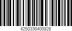 Código de barras (EAN, GTIN, SKU, ISBN): '4250338400928'