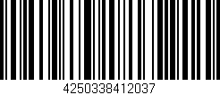 Código de barras (EAN, GTIN, SKU, ISBN): '4250338412037'