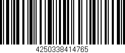 Código de barras (EAN, GTIN, SKU, ISBN): '4250338414765'