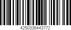 Código de barras (EAN, GTIN, SKU, ISBN): '4250338443772'