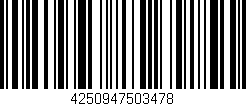 Código de barras (EAN, GTIN, SKU, ISBN): '4250947503478'