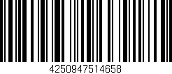 Código de barras (EAN, GTIN, SKU, ISBN): '4250947514658'