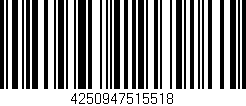 Código de barras (EAN, GTIN, SKU, ISBN): '4250947515518'