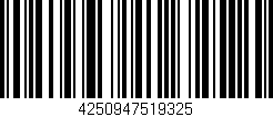 Código de barras (EAN, GTIN, SKU, ISBN): '4250947519325'