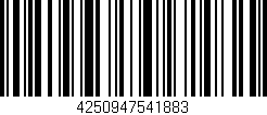 Código de barras (EAN, GTIN, SKU, ISBN): '4250947541883'