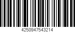 Código de barras (EAN, GTIN, SKU, ISBN): '4250947543214'