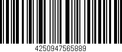 Código de barras (EAN, GTIN, SKU, ISBN): '4250947565889'