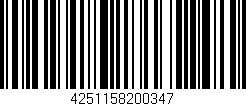 Código de barras (EAN, GTIN, SKU, ISBN): '4251158200347'