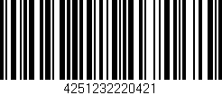 Código de barras (EAN, GTIN, SKU, ISBN): '4251232220421'