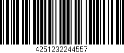 Código de barras (EAN, GTIN, SKU, ISBN): '4251232244557'