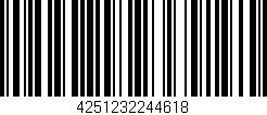 Código de barras (EAN, GTIN, SKU, ISBN): '4251232244618'