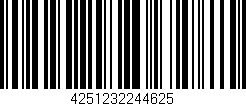 Código de barras (EAN, GTIN, SKU, ISBN): '4251232244625'