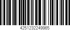 Código de barras (EAN, GTIN, SKU, ISBN): '4251232249965'