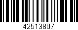 Código de barras (EAN, GTIN, SKU, ISBN): '42513807'