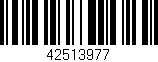 Código de barras (EAN, GTIN, SKU, ISBN): '42513977'