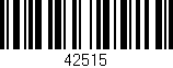 Código de barras (EAN, GTIN, SKU, ISBN): '42515'
