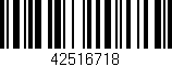 Código de barras (EAN, GTIN, SKU, ISBN): '42516718'