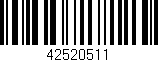 Código de barras (EAN, GTIN, SKU, ISBN): '42520511'