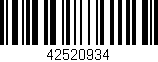 Código de barras (EAN, GTIN, SKU, ISBN): '42520934'