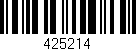 Código de barras (EAN, GTIN, SKU, ISBN): '425214'